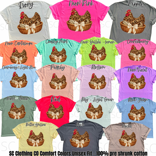 Leopard Chicken Basket Tee