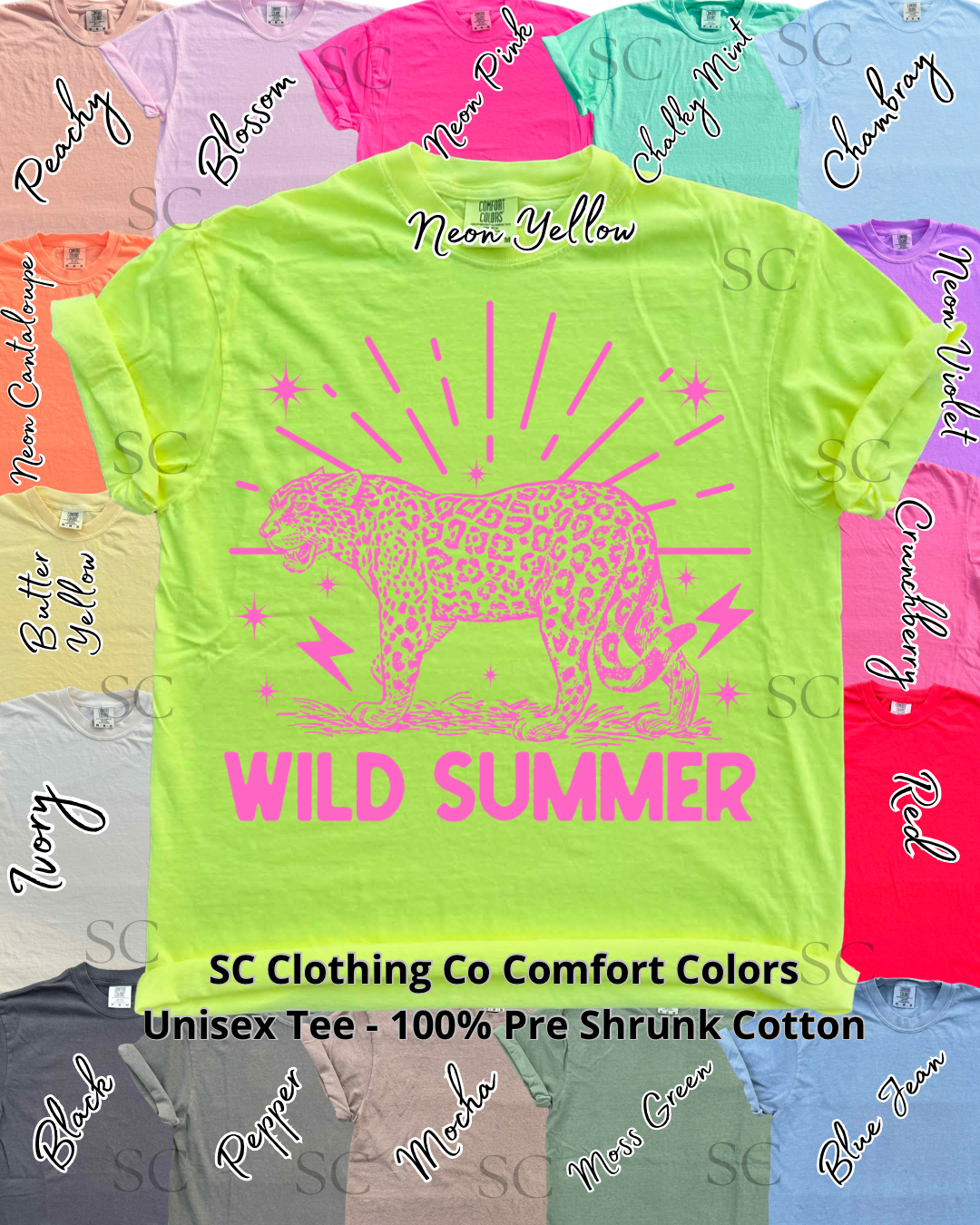 Wild Summer Comfort Colors Tee