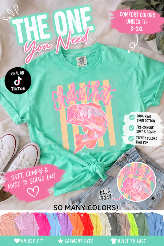 Shake that Bass Comfort Colors Tee