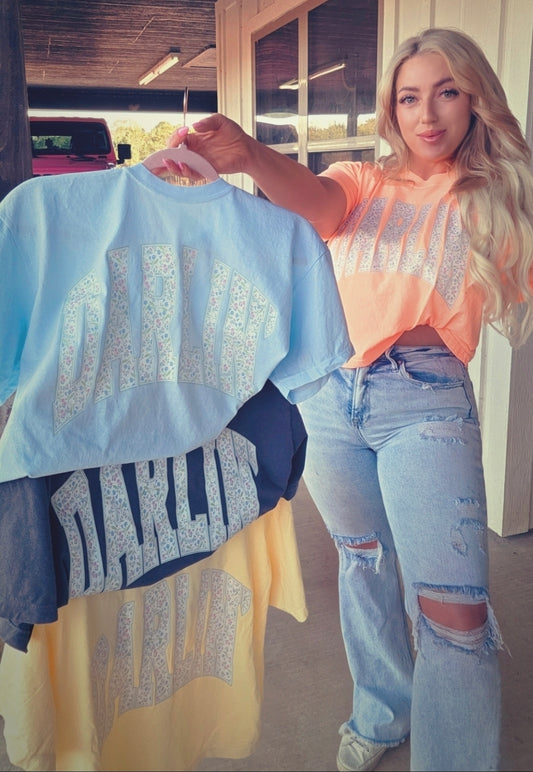 Darlin Spring Boxy Comfort Color Tee