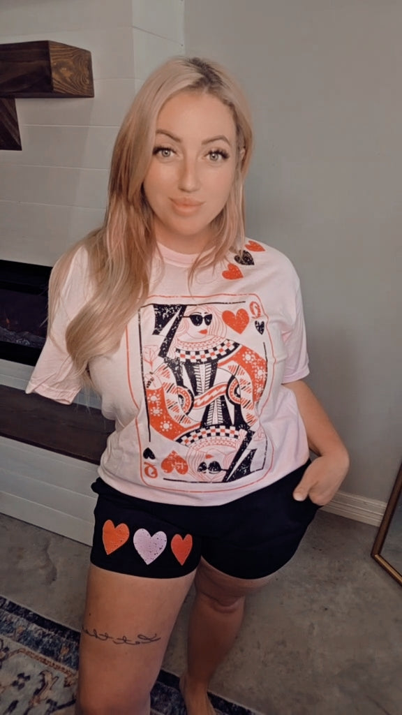 Queen Of Hearts Short Set