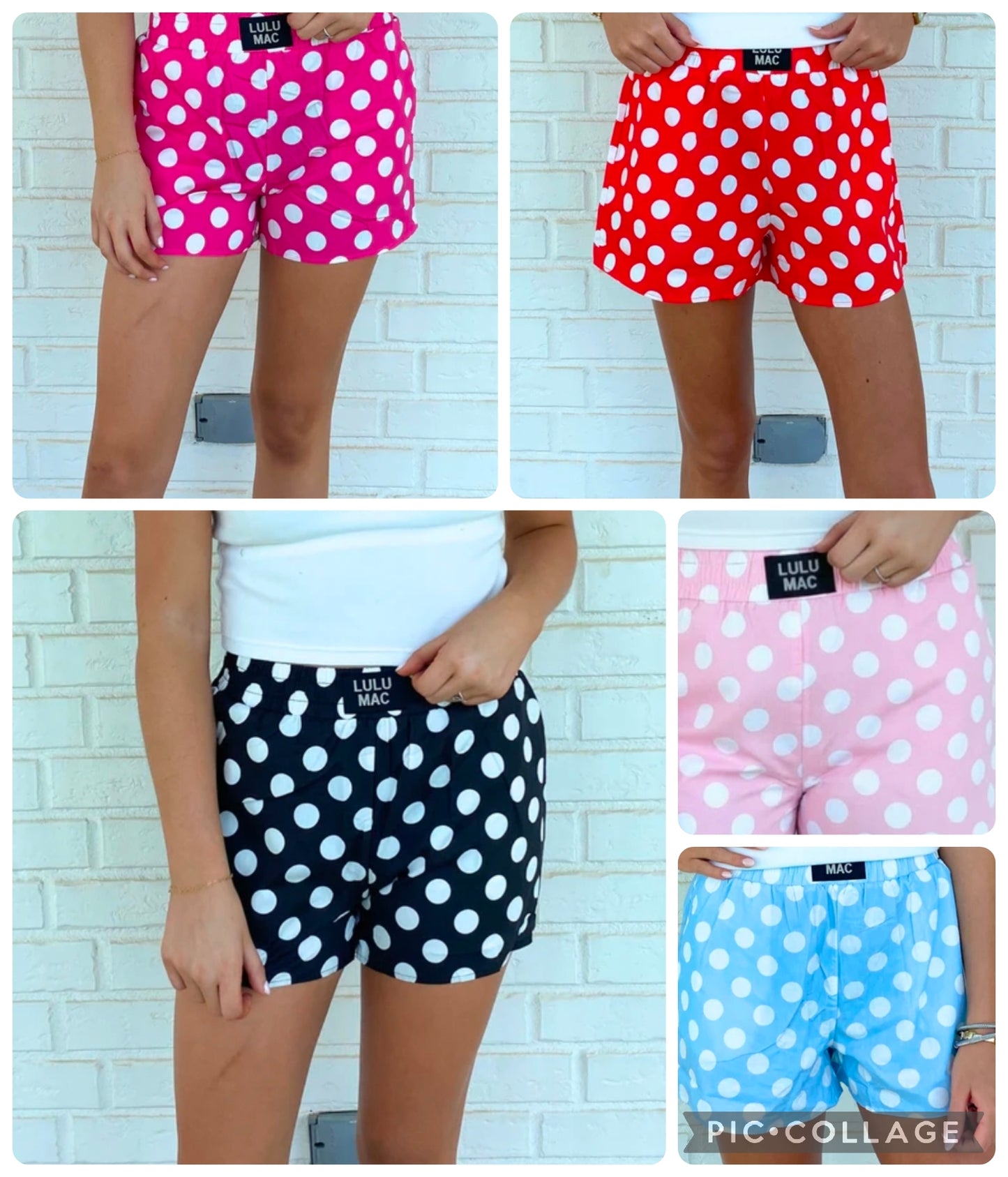 LMac Polka Dot shorts